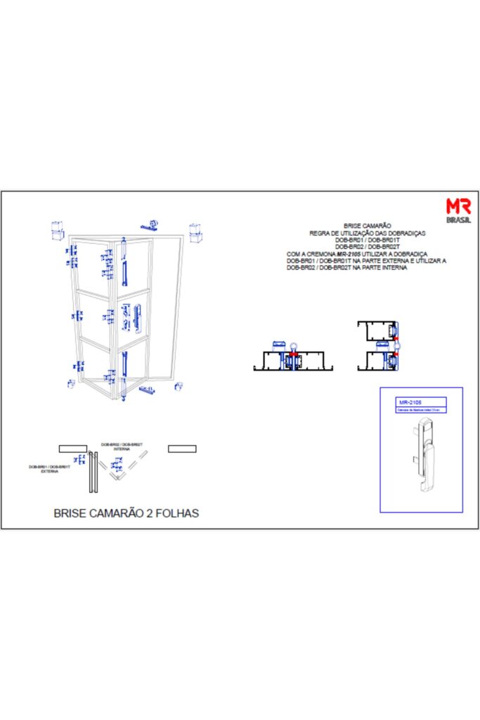 BRISE OLGACOLOR PARA ESQUADRIAS DE ALUMINIO MR BRASIL