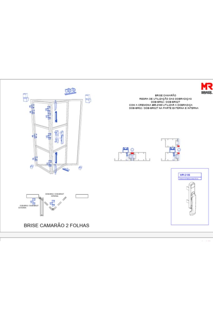 BRISE OLGACOLOR PARA ESQUADRIAS DE ALUMINIO MR BRASIL